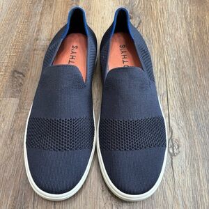 Rothy's Maritime Lattice Stitch Sneakers Navy size 9.5